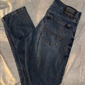 Signature by Levi Strauss Men's Slim Jeans - Dark Blue